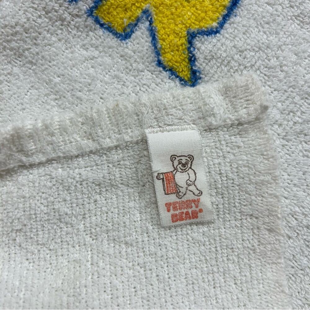Vintage West Virginia University Cuddle up with a Mountaineer Beach Towel 90s - Picture 5 of 8